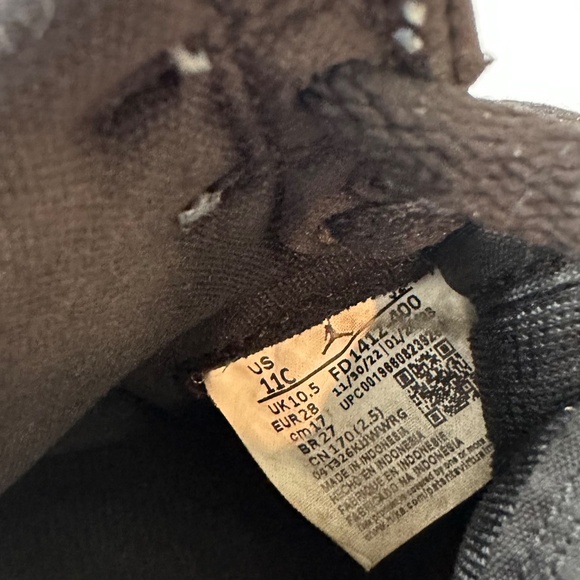 Nike Jordan 1 Retro High OG Boy 11c Blue Black and White - Picture 7 of 8